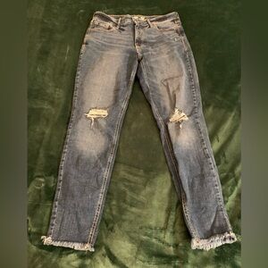 WOMENS SIZE 8 JEANS ROCKSTAR SUPER SKINNY HIGH RISE